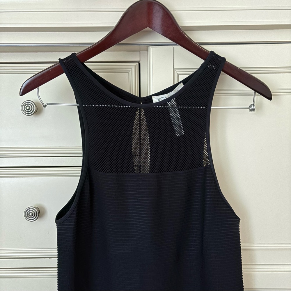 Bcbgeneration Mesh Texture Black Mini Sleeveless … - image 6